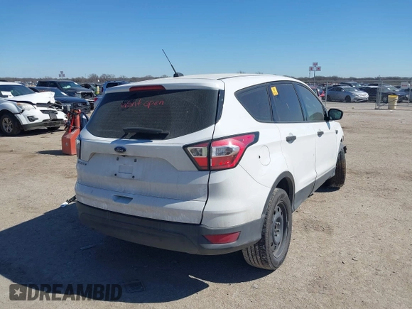 2018 Ford Escape S with VIN 1FMCU0F74JUA63470, listed as a IAAI auction lot 41688124 with 1 mi miles. Bid and sale history available at carsss.com. Image 4.