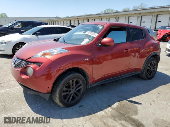 2012 Nissan Juke SL with VIN JN8AF5MR2CT102481, listed as a Copart auction lot 50881884 with 117,640 mi miles and Clean Title. Bid and sale history available at carsss.com. Image 1.