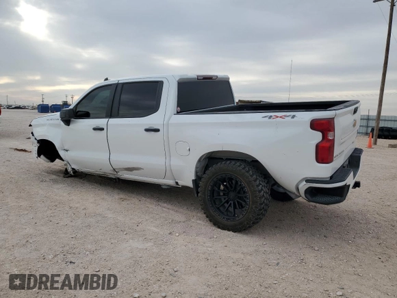 2024 Chevrolet Silverado 1500 Custom with VIN 1GCPDBEK5RZ285375, listed as a Copart auction lot 50422105 with 27,002 mi miles and Salvage Title. Bid and sale history available at DreamBid. Image 2.