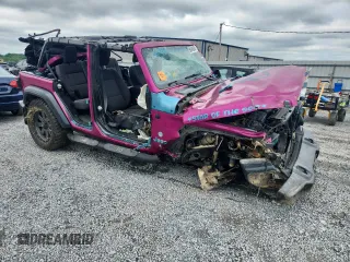 2018 Jeep Wrangler Unlimited Sport S z VIN 1C4HJXDGXJW299558, wystawiony jako Copart lot #58648855 z przebiegiem Nie podano mil oraz Szkoda całkowita • Salvage title. Historia ofert i sprzedaży dostępna na DreamBid. Obrazek 4.