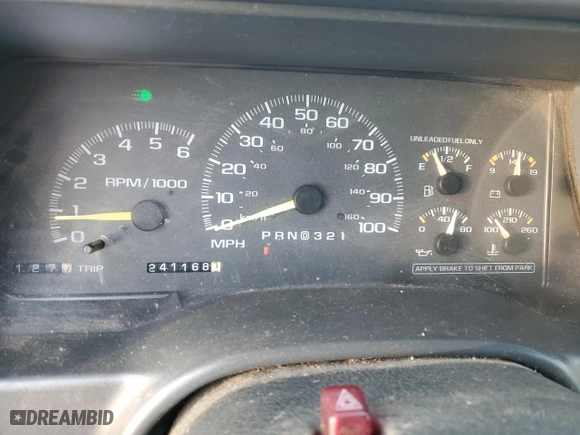 1998 Chevrolet Tahoe with VIN 1GNEK13R4WJ322201, listed as a Copart auction lot 64249464 with 241,168 mi miles and Salvage Title. Bid and sale history available at carsss.com. Image 9.
