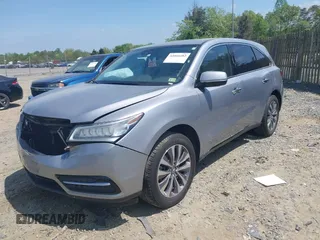 2016 Acura MDX w/Tech with VIN 5FRYD4H41GB048803, listed as a IAAI auction lot 42066482 with 105,435 mi miles. Bid and sale history available at carsss.com. Image 17.