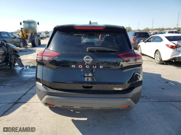 2023 Nissan Rogue S with VIN 5N1BT3AA0PC789022, listed as a Copart auction lot 41888635 with 33,933 mi miles and Salvage Title. Bid and sale history available at carsss.com. Image 6.