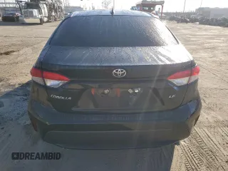 2021 Toyota Corolla LE with VIN JTDEPMAE0MJ150807, listed as a Copart auction lot 46947665 with 143,869 mi miles and Salvage Title. Bid and sale history available at carsss.com. Image 6.