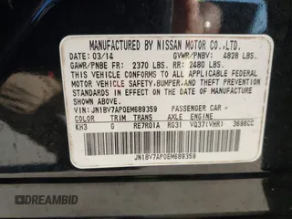 2014 Infiniti Q50 Premium with VIN JN1BV7AP0EM689359, listed as a IAAI auction lot 42671613 with 152,334 mi miles and . Bid and sale history available at DreamBid. Image 9.
