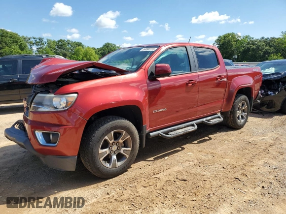 2015 Chevrolet Colorado 2WD Z71 with VIN 1GCGSCE35F1186280, listed as a Copart auction lot 56596115 with 123,041 mi miles and Salvage title. Bid and sale history available at DreamBid. Image 1.