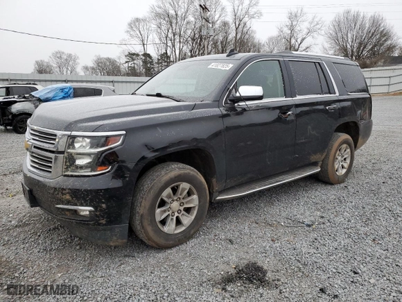 2017 Chevrolet Tahoe Premier with VIN 1GNSCCKC8HR264753, listed as a Copart auction lot 41827825 with 129,187 mi miles and Salvage Title. Bid and sale history available at carsss.com. Image 1.