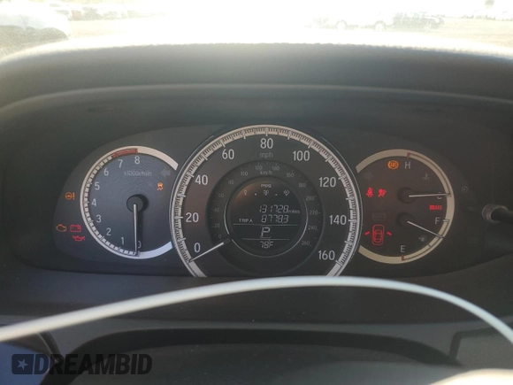 2017 Honda Accord Sedan LX with VIN 1HGCR2F37HA229539, listed as a Copart auction lot 55000965 with 131,728 mi miles and Salvage Title. Bid and sale history available at carsss.com. Image 9.