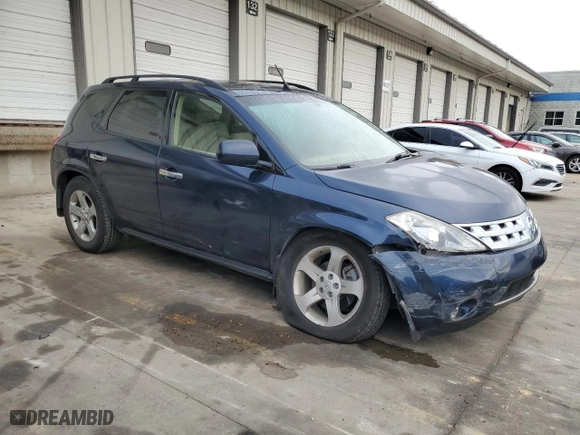 2003 Nissan Murano SL with VIN JN8AZ08T03W113641, listed as a Copart auction lot 71799404 with 98,383 mi miles and Salvage Title. Bid and sale history available at carsss.com. Image 4.