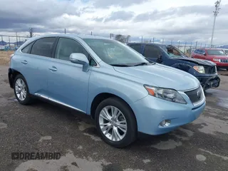 2010 Lexus RX 450h with VIN JTJZB1BA1A2401721, listed as a IAAI auction lot 41732065 with 119,697 mi miles and . Bid and sale history available at DreamBid. Image 1.