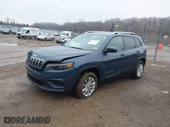 2020 Jeep Cherokee Latitude with VIN 1C4PJMCB4LD650592, listed as a IAAI auction lot 41192484 with 88,931 mi miles. Bid and sale history available at carsss.com. Image 2.