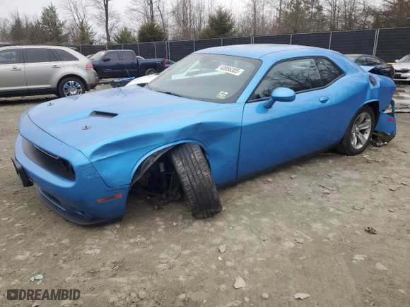 2019 Dodge Challenger SXT with VIN 2C3CDZAG4KH541458, listed as a Copart auction lot 43956305 with 114,179 mi miles and Salvage Title. Bid and sale history available at carsss.com. Image 1.
