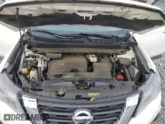 2020 Nissan Pathfinder S with VIN 5N1DR2AN5LC614845, listed as a Copart auction lot 54399345 with 82,754 mi miles and Salvage title. Bid and sale history available at DreamBid. Image 12.