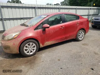 2013 Kia Rio LX with VIN KNADM4A32D6124776, listed as a Copart auction lot 54797625 with 135,217 mi miles and Clean Title. Bid and sale history available at carsss.com. Image 1.