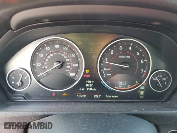 2013 BMW 3 Series 335i xDrive with VIN WBA3B9C55DF140791, listed as a Copart auction lot 56216555 with 135,095 mi miles and Salvage title. Bid and sale history available at DreamBid. Image 9.