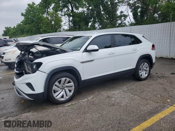 2023 Volkswagen Atlas SE z VIN 1V2HE2CA5PC204949, wystawiony jako Copart lot #59323505 z przebiegiem 17 689 mil mil oraz Szkoda całkowita • Salvage title. Historia ofert i sprzedaży dostępna na DreamBid. Obrazek 1.