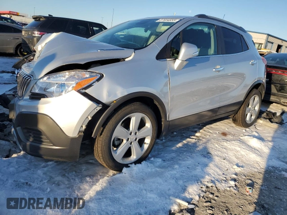 2016 Buick Encore with VIN KL4CJASB0GB607314, listed as a Copart auction lot 87604655 with 30,888 mi miles and Salvage Title. Bid and sale history available at carsss.com. Image 1.