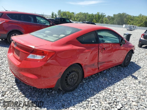 2012 Honda Civic Cpe LX with VIN 2HGFG3B54CH545393, listed as a Copart auction lot 50864095 with 224,943 mi miles and Salvage Title. Bid and sale history available at carsss.com. Image 3.