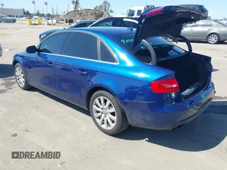 2013 Audi A4 Premium with VIN WAUAFAFL8DN049558, listed as a IAAI auction lot 41958979 with 136,543 mi miles. Bid and sale history available at carsss.com. Image 3.