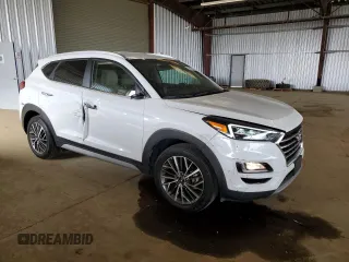 2021 Hyundai Tucson Ultimate with VIN KM8J3CAL0MU339969, listed as a Copart auction lot 58592275 with 20,953 mi miles and Salvage title. Bid and sale history available at DreamBid. Image 4.