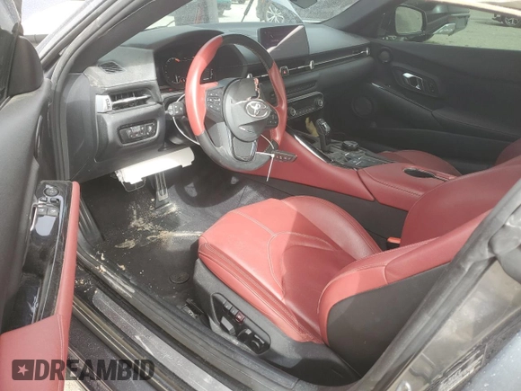 2022 Toyota Supra 3.0 z VIN WZ1DB0C03NW050968, wystawiony jako Copart lot #44450175 z przebiegiem 22 420 mil mil oraz Szkoda całkowita • Salvage title. Historia ofert i sprzedaży dostępna na DreamBid. Obrazek 8.