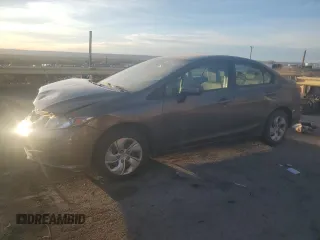 2014 Honda Civic Sedan LX with VIN 19XFB2F51EE010991, listed as a Copart auction lot 49179625 with 28,056 mi miles and Salvage Title. Bid and sale history available at carsss.com. Image 1.