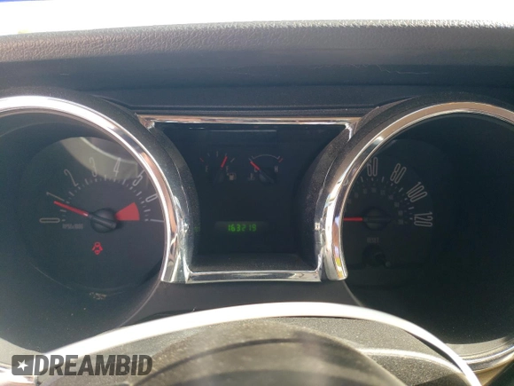 2007 Ford Mustang Deluxe with VIN 1ZVFT80N875310371, listed as a Copart auction lot 46859605 with 163,219 mi miles and Salvage Title. Bid and sale history available at carsss.com. Image 9.