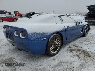 2002 Chevrolet Corvette with VIN 1G1YY22G325133786, listed as a Copart auction lot 87978585 with 0 mi miles and Salvage Title. Bid and sale history available at carsss.com. Image 3.