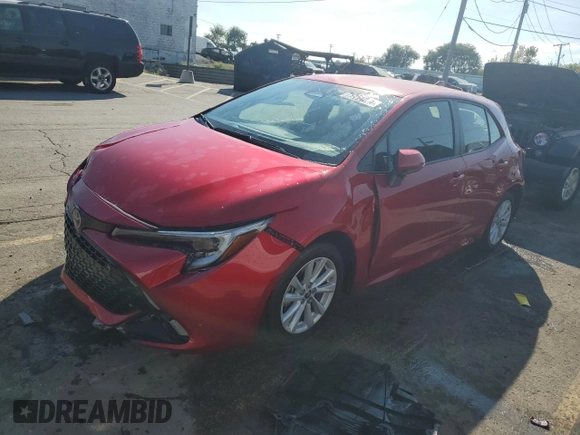 2024 Toyota Corolla Hatchback SE with VIN JTND4MBE2R3218910, listed as a Copart auction lot 71454284 with 5,238 mi miles and Salvage Title. Bid and sale history available at carsss.com. Image 1.