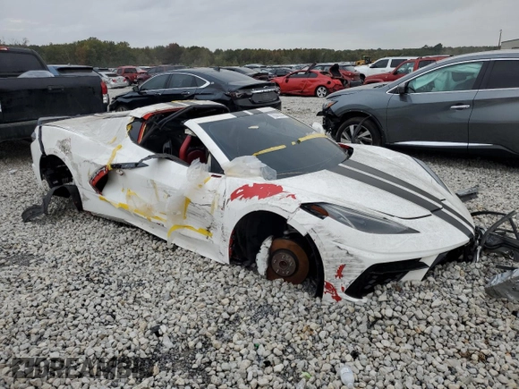 2020 Chevrolet Corvette 3LT with VIN 1G1Y82D43L5101442, listed as a Copart auction lot 70041624 with 0 mi miles and Salvage Title. Bid and sale history available at carsss.com. Image 4.