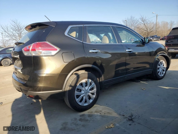 2015 Nissan Rogue S with VIN KNMAT2MT9FP515042, listed as a Copart auction lot 47737685 with 75,499 mi miles and Non Repairable. Bid and sale history available at carsss.com. Image 3.