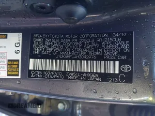 2017 Toyota Prius Two z VIN JTDKARFU4H3042976, wystawiony jako IAAI lot #41740418 z przebiegiem 66 734 mil mil oraz . Historia ofert i sprzedaży dostępna na DreamBid. Obrazek 9.