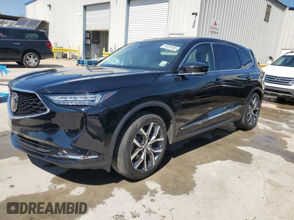 2023 Acura MDX w/Technology Package with VIN 5J8YE1H46PL036867, listed as a Copart auction lot 48524485 with 20,910 mi miles and Salvage Title. Bid and sale history available at carsss.com. Image 1.