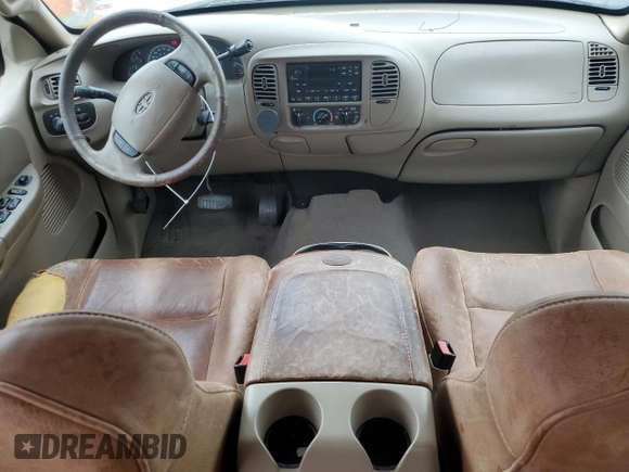 2001 Ford F-150 XLT with VIN 1FTRW07LX1KA18940, listed as a Copart auction lot 50723495 with 133,686 mi miles and Salvage title. Bid and sale history available at DreamBid. Image 8.