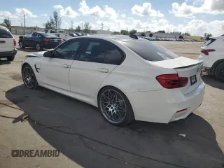 2018 BMW M3 z VIN WBS8M9C51J5G86228, wystawiony jako Copart lot #43836665 z przebiegiem Nie podano mil oraz Szkoda całkowita • Salvage title. Historia ofert i sprzedaży dostępna na DreamBid. Obrazek 2.