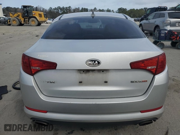 2011 Kia Optima EX with VIN KNAGN4A65B5094275, listed as a Copart auction lot 47692835 with 290,512 mi miles and Salvage Title. Bid and sale history available at carsss.com. Image 6.