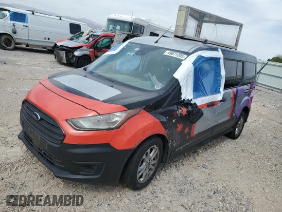 2019 Ford Transit Connect XL z VIN NM0GE9E71K1415462, wystawiony jako Copart lot #49071205 z przebiegiem Nie podano mil oraz Czysty tytuł • Clean title. Historia ofert i sprzedaży dostępna na DreamBid. Obrazek 1.