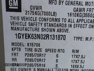 2002 Cadillac Escalade z VIN 1GYEK63N02R131870, wystawiony jako IAAI lot #41889300 z przebiegiem 328 013 mil mil oraz . Historia ofert i sprzedaży dostępna na DreamBid. Obrazek 9.