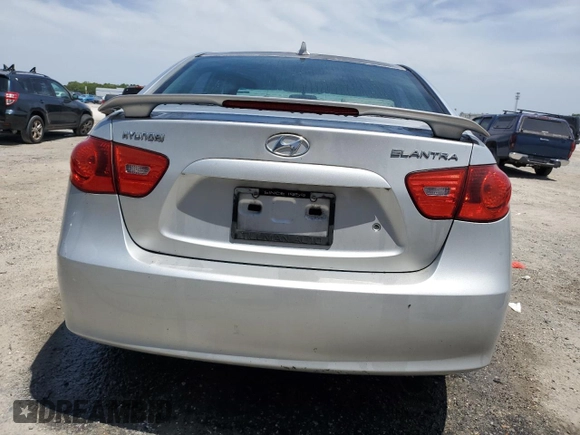 2009 Hyundai Elantra SE with VIN KMHDU46D89U742543, listed as a Copart auction lot 57424275 with 186,239 mi miles and Non repairable. Bid and sale history available at DreamBid. Image 6.