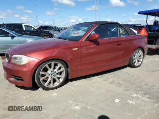 2013 BMW 1 Series 135i with VIN WBAUN7C54DVM27206, listed as a Copart auction lot 74797944 with 0 mi miles and Salvage Title. Bid and sale history available at carsss.com. Image 1.