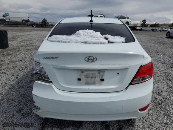 2016 Hyundai Accent SE with VIN KMHCT4AE1GU979578, listed as a Copart auction lot 51069975 with 128,221 mi miles and Salvage Title. Bid and sale history available at carsss.com. Image 6.
