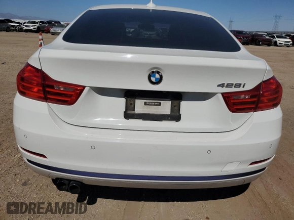 2015 BMW 4 Series 428i with VIN WBA4A9C58FD416368, listed as a Copart auction lot 57611295 with 175,565 mi miles and Clean title. Bid and sale history available at DreamBid. Image 6.
