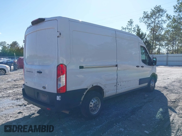 2023 Ford Transit Cargo with VIN 1FTBR2C8XPKA33372, listed as a IAAI auction lot 41735299 with 56,777 mi miles and . Bid and sale history available at DreamBid. Image 4.