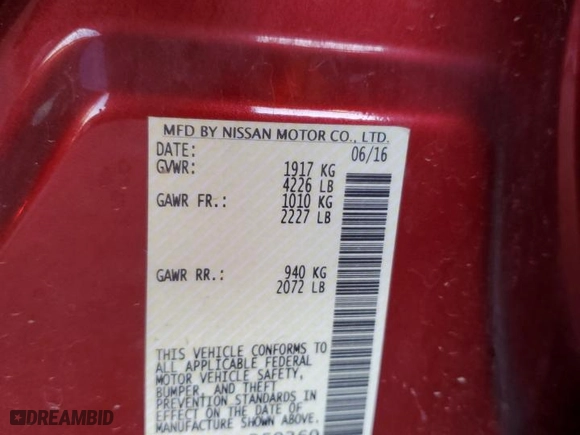 2016 Nissan Altima 2.5 S with VIN 1N4AL3AP3GC250260, listed as a Copart auction lot 86004434 with 137,317 mi miles and Salvage Title. Bid and sale history available at carsss.com. Image 12.