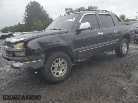 2003 Chevrolet Avalanche with VIN 3GNEK13T63G282096, listed as a Copart auction lot 73493874 with 299,553 mi miles and Salvage Title. Bid and sale history available at carsss.com. Image 1.