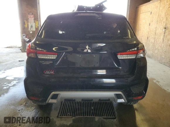 2022 Mitsubishi Outlander Sport ES with VIN JA4ARUAU6NU015308, listed as a Copart auction lot 49314945 with 0 mi miles and Salvage Title. Bid and sale history available at carsss.com. Image 6.