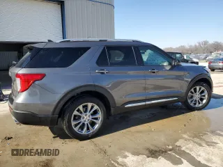 2022 Ford Explorer Limited with VIN 1FMSK8FH0NGA36554, listed as a Copart auction lot 48715595 with 38,536 mi miles and Salvage Title. Bid and sale history available at carsss.com. Image 3.