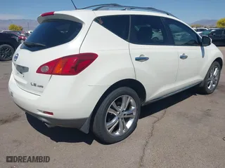 2009 Nissan Murano SL with VIN JN8AZ18W49W148014, listed as a IAAI auction lot 42024790 with 145,170 mi miles. Bid and sale history available at carsss.com. Image 4.