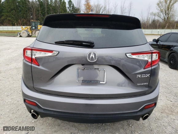 2020 Acura RDX with VIN 5J8TC2H37LL023536, listed as a Copart auction lot 78216914 with 36,587 mi miles and Salvage Title. Bid and sale history available at carsss.com. Image 6.