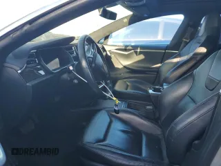 2016 Tesla Model S 90D with VIN 5YJSA1E2XGF155351, listed as a Copart auction lot 46700225 with 133,652 mi miles and Salvage Title. Bid and sale history available at DreamBid. Image 7.